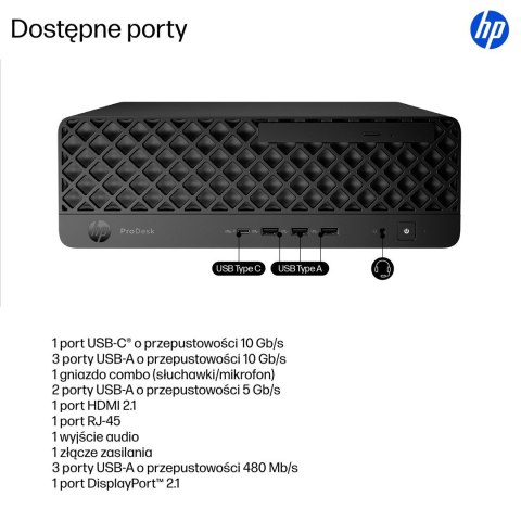 HP ProDesk 4 SSF G1i Desktop AI PC Ultra 7 265 16GB DDR5 SSD1TB Arc W11Pro 3Y OnSite