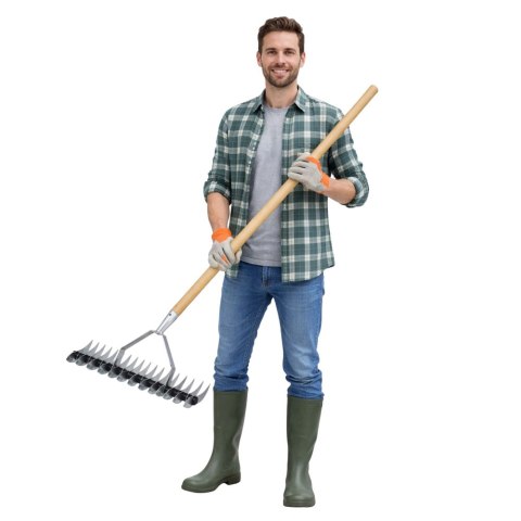 Aerator Wertykulator Ogrodowy Ręczny Do Trawnika Dwustronny LEAN 34 cm