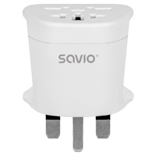 SAVIO ADAPTER PODRÓŻNY GNIAZDO GLOBALNE - WTYK UK AP-05