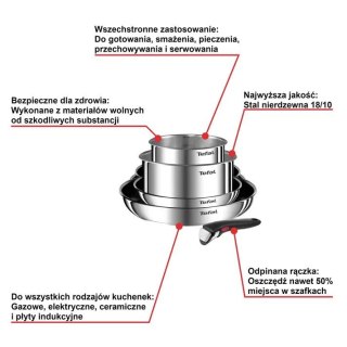 Zestaw garnków TEFAL Ingenio Emotion L897S574 5 ele