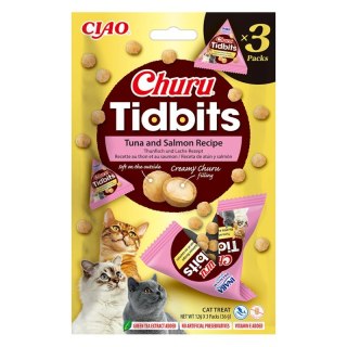 INABA CAT CHURU TIDBITS 3P TUNA&SALMON 3x12g