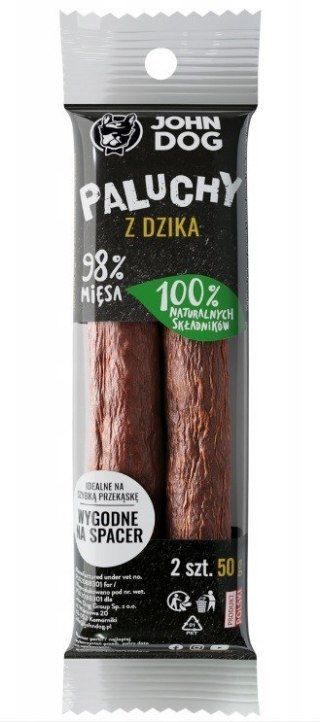 JOHN DOG Paluchy z Dzika - przysmak dla psa - 50 g