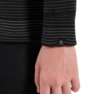 Komplet termoaktywnej bielizny dziecięcej Odlo Active Warm Eco Set Long rozmiar 116cm, czarno-szary