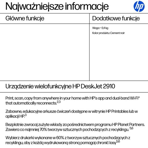 Urządzenie wielofunkcyjne HP DeskJet 2910