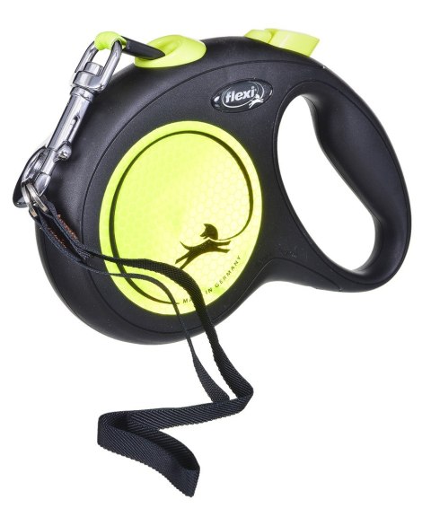 FLEXI New Neon - smycz automatyczna - L: 5m