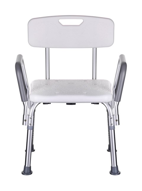 Krzesło prysznicowe z oparciem i podłokietnikami