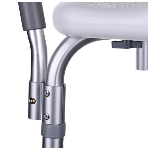 Krzesło prysznicowe z oparciem i podłokietnikami