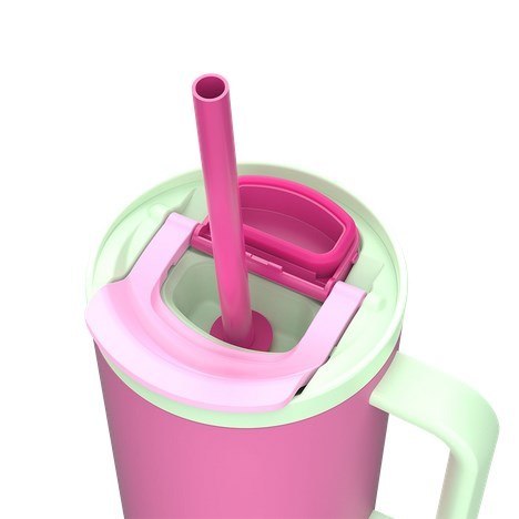 Kubek termiczny ze słomką Kambukka Rio Tumbler 950ml, Bubblegum Mint