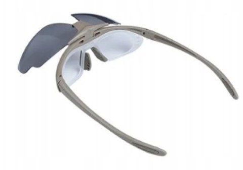 Okulary strzeleckie Wosport Tan - 3 wymienne wizjery, pasek