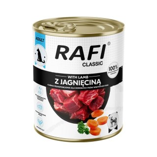 Rafi Classic z jagnięciną dla psa 800 g