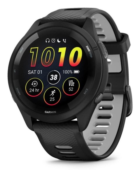Zegarek sportowy Garmin Forerunner 265 AMOLED 46mm Czarny