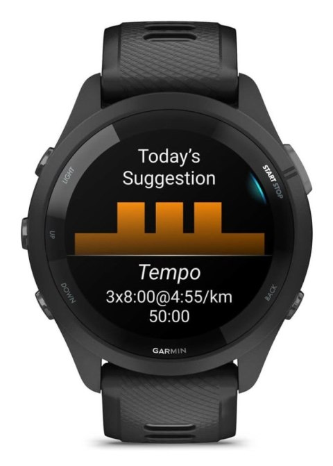 Zegarek sportowy Garmin Forerunner 265 AMOLED 46mm Czarny