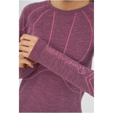 Bielizna termoaktywna damska VIKING Lana Pro Longsleeve Merino rozmiar S, różowa