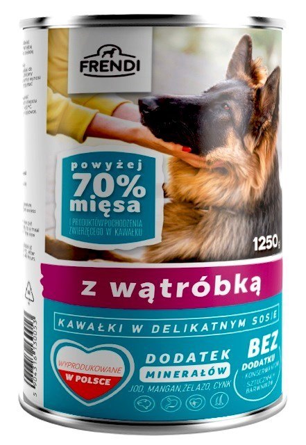Frendi puszka dla psa z wątróbką w sosie 1250 g