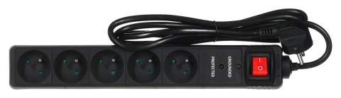 Listwa zasilająca ENERGENIE SPF5-C-5 (5 x UTE; 1,5m; kolor czarny)