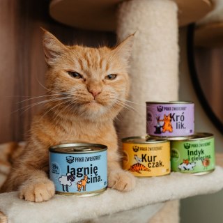 Paka Zwierzaka królik karma mokra dla kota 200g