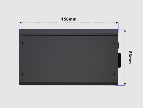 GEMBIRD ZASILACZ KOMPUTEROWY FORNAX POWER 80+ BRONZE ATX, 850W, AKTYWNE PFC, 12CM WENTYLATOR