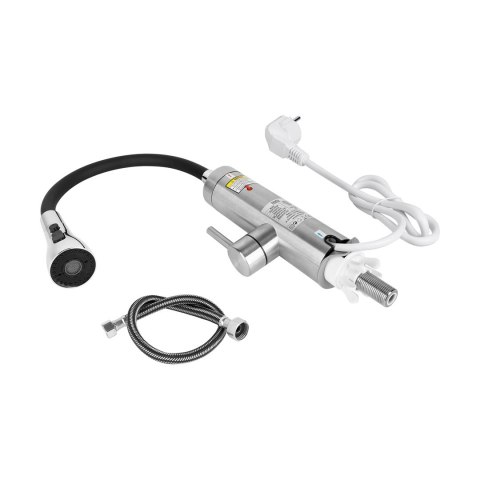 TEESA PRZEPŁYWOWY PODGRZEWACZ WODY TSA4107 BATERIA METALOWA KUCHENNA Z ELASTYCZNĄ WYLEWKĄ