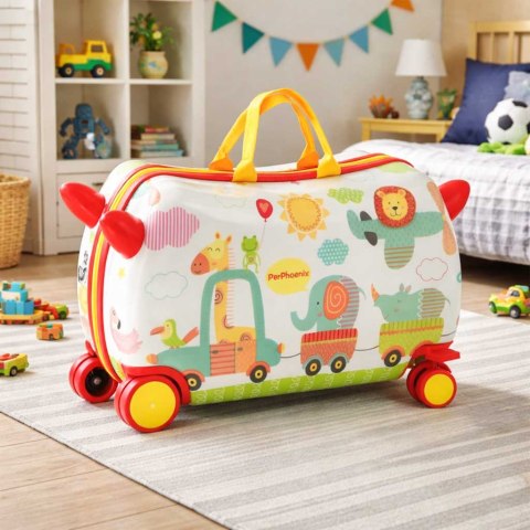 Walizka podróżna dla dzieci na kółkach bagaż podręczny ZOO