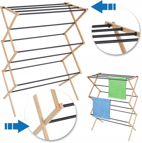 PROMIS SUSZARKA NA PRANIE ANCONA, DREWNO SU113