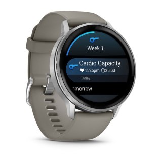 Zegarek Garmin Venu 4, 45mm AMOLED srebrny