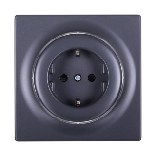 Inteligentne gniazdko FIBARO Walli Outlet Type F, antracyt (FGWSONF-011-8)