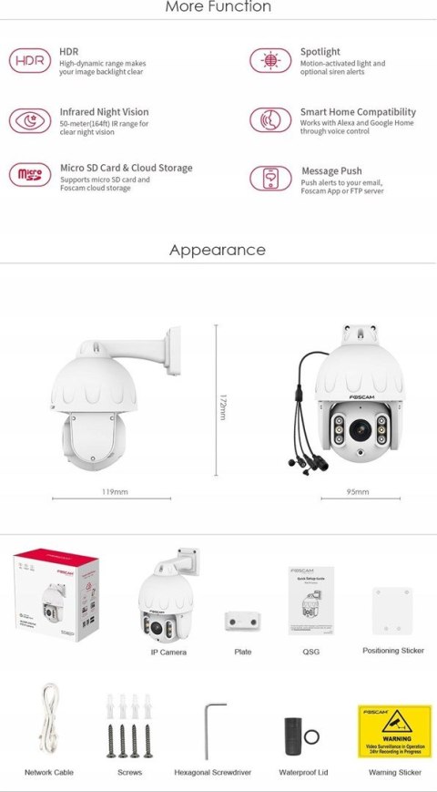 Kamera IP do monitoringu Foscam SD8EP 8MP