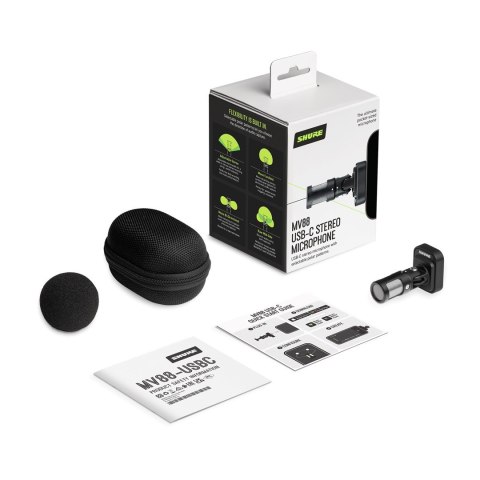Shure MV88-USBC - Stereofoniczny mikrofon ze złączem USB-C