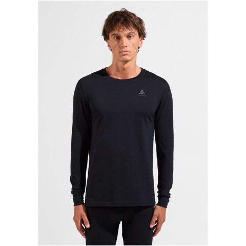 Koszulka męska Odlo BL TOP crew neck l/s MERINO 200 roz. M Czarna