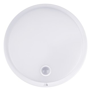 MACLEAN LAMPA LED Z CZUJNIKIEM RUCHU, CZUJNIK PIR, KOLOR BIAŁY, 10W, IP65, 1000LM, BARWA NEUTRALNA MCE525 W