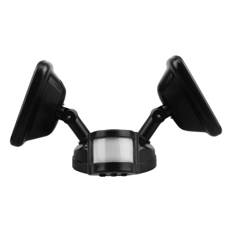 MACLEAN ŚCIENNA LAMPA LED, Z CZUJNIKIEM PIR, 20W, 1500LM, IP65, NEUTRAL WHITE 4000K, CZARNA MCE524 B