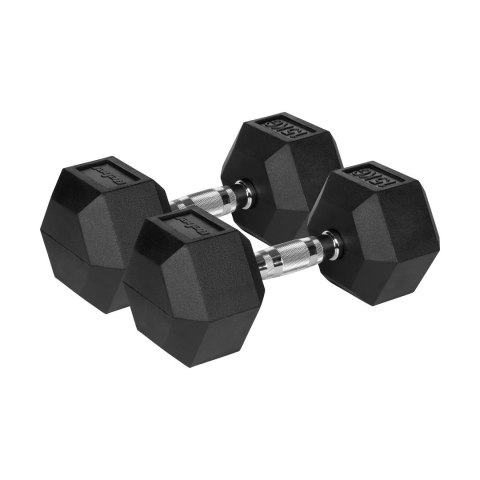 REBEL ACTIVE HANTLE ŻELIWNE GUMOWANE HEX 2X15KG RBA-2325-15