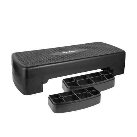 REBEL ACTIVE STEP DO AEROBIKU I ĆWICZEŃ FITNESS, 3 STOPNIE, 68 CM, CZARNY RBA-3227-BK