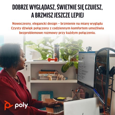 Słuchawki Poly Blackwire 3325 Stereo MS Teams Certified USB-C Headset +3.5mm Plug +USB-C/A Adapter 8X222AA