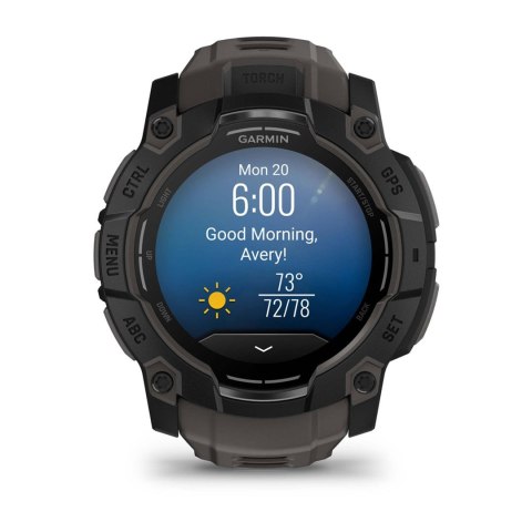 Zegarek Garmin Instinct 3, 50mm AMOLED czarny