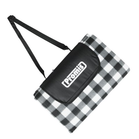 PROMIS KOC PIKNIKOWY,CZARNA KRATA, 200 CM X 200 CM