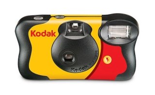 Kodak Aparat Jednorazowy Fun Saver, Aparat Cyfrowy, ISO 400, 27 zdjęć + FLASH z filmem kolorowym i lampą błyskową.