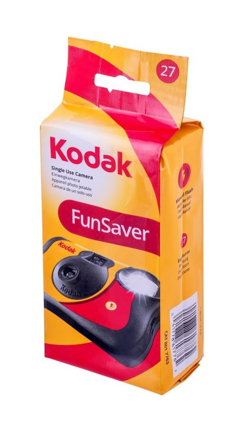 Kodak Aparat Jednorazowy Fun Saver, Aparat Cyfrowy, ISO 400, 27 zdjęć + FLASH z filmem kolorowym i lampą błyskową.