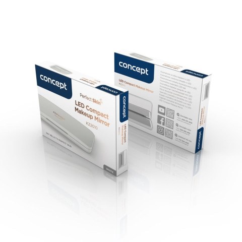 Lusterko kosmetyczne z diodą LED białe KZ2010 CONCEPT