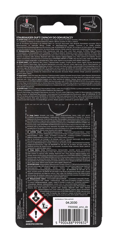 Wkład zapachowy do odkurzacza, mix 5 zapachów Frischer mix 5 zapachów, 5 SZT