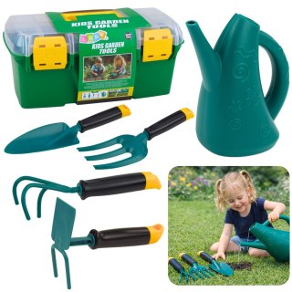 Zestaw Małego Ogrodnika w Walizce Narzędzia Ogrodowe Dla Dzieci 6 el.
