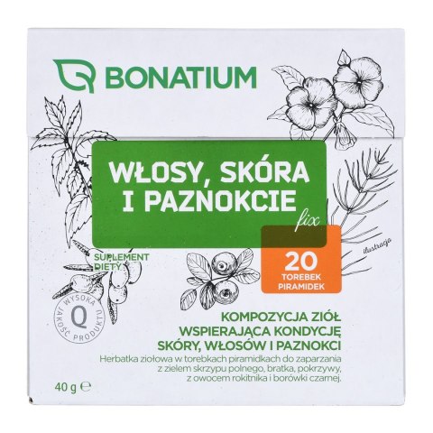 Bonatium Herbatka ziołowa Włosy, skóra i paznokcie Fix 20szt.