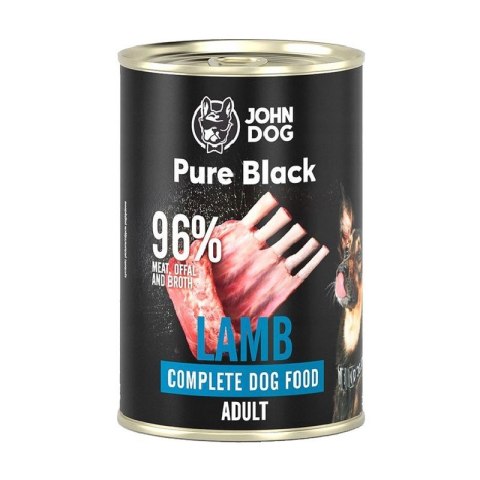 John Dog Pure Black dorosły jagnięcina karma mokra dla psa 400g