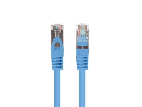 PATCHCORD KAT.5E UTP 1M NIEBIESKI FLUKE PASSED LANBERG 10-PACK