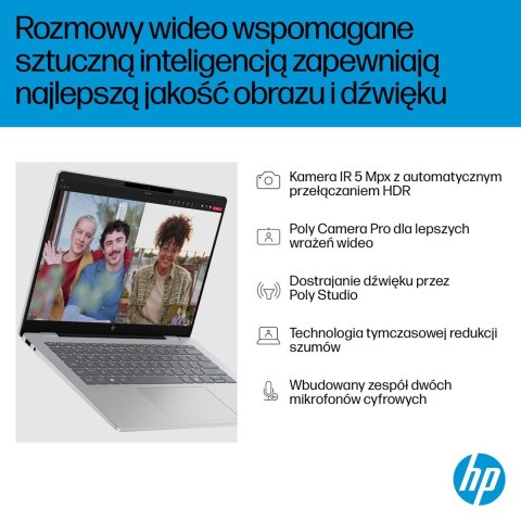 HP OmniBook 7 AI 14-fr0221nw Ultra 5 225U 14"2K 300nits AG 16GB LPDDR5-5200 SSD512 Intel Graphics Cam 5 Mpx IR 68Wh Win11 Glacia