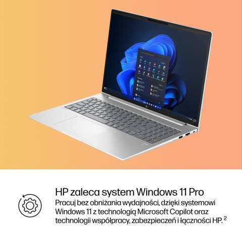 HP ProBook 4 G1i Ultra 5 225U 16''WUXGA 300nits AG 16GB DDR5 5600 SSD512 Arc Cam1080p 56Wh W11Pro Pike Silver Aluminium 3Y OnSit