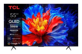 Telewizor TCL 55P8K QLED 55" 4K Ultra HD 240Hz Google TV Dolby Atmos Metaliczny