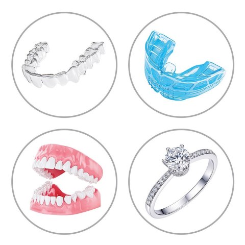 Activejet Myjka ultradźwiękowa UV akumulatorowa USB AUC-198 biała