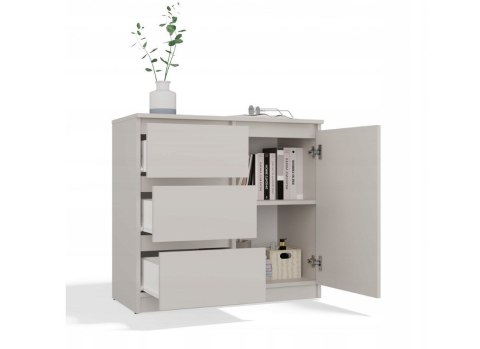 KOMODA 1 DRZWI 3 SZUFLADY KASZMIR KOMPLET
