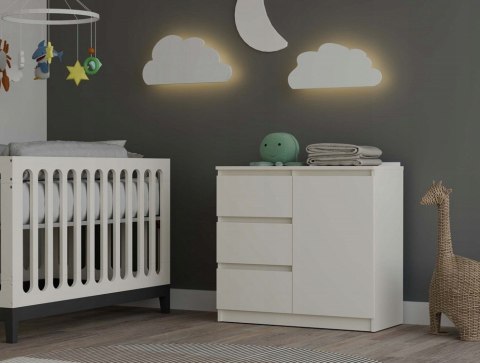 KOMODA 1 DRZWI 3 SZUFLADY KASZMIR KOMPLET